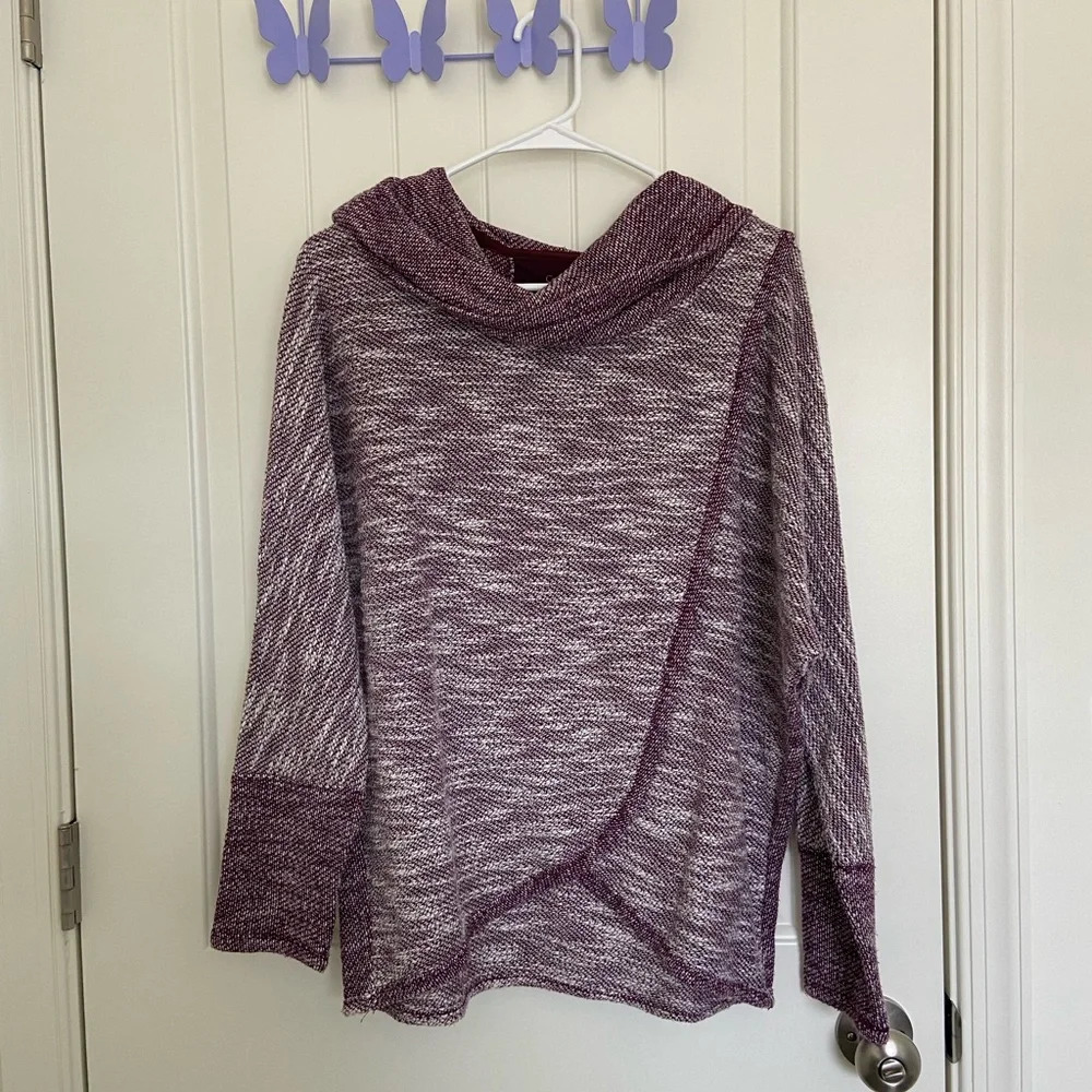 Calvin Klein women’s performance knit cowl neck sweater —‎ small